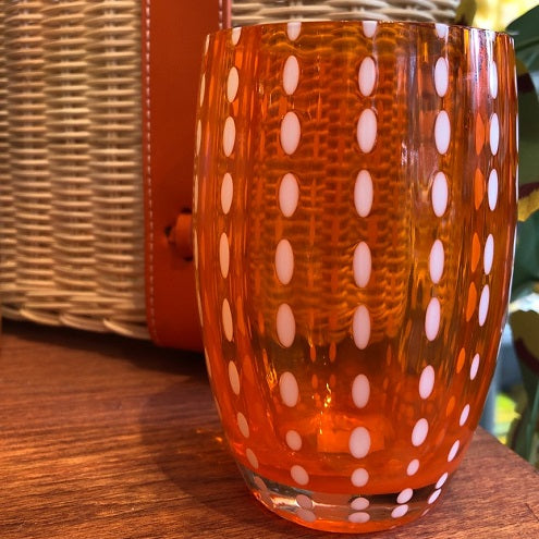 Orange Dotted Tumbler