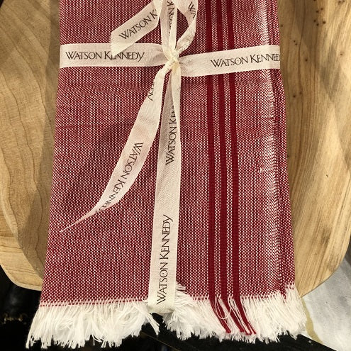 Red Chambray Napkin Set