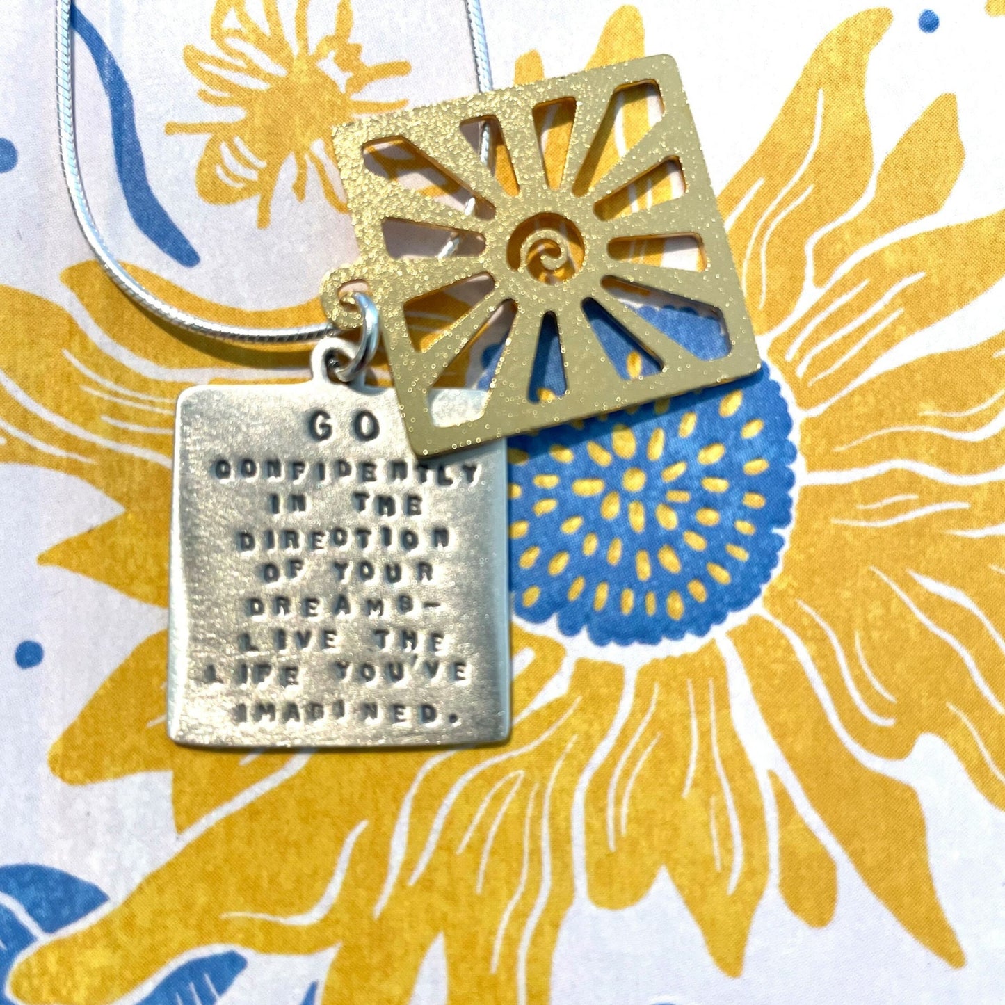 Thoreau Quote Necklace