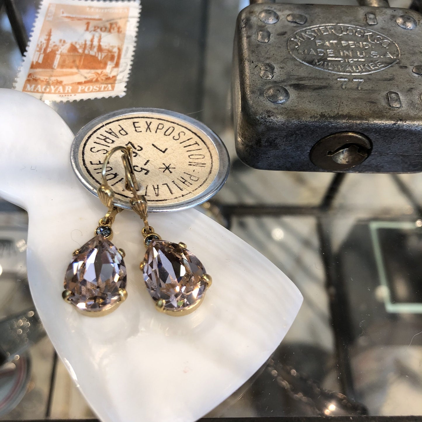 Blush Crystal Earrings