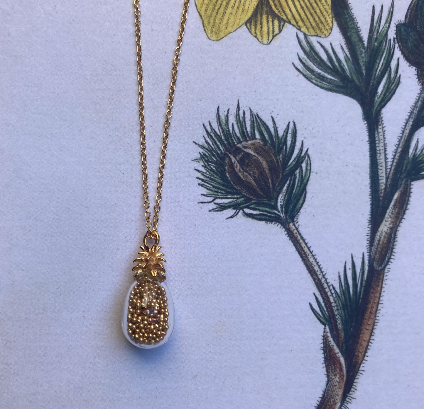 Pineapple Shaker Necklace