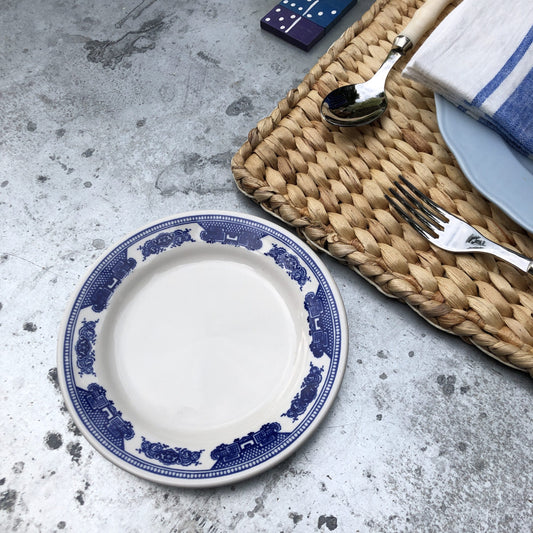 Vintage Blue Edge Plate