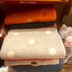 Grey Dotted Baby Blanket
