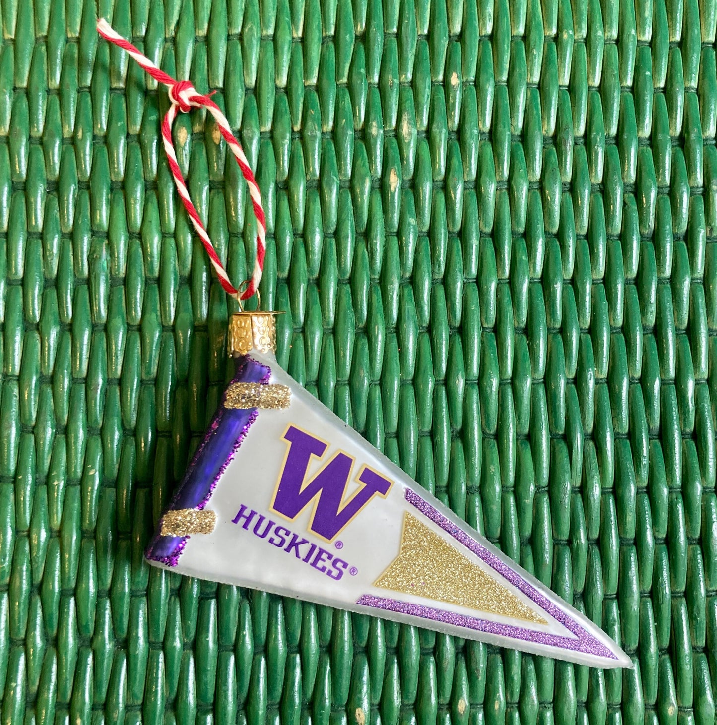 Washington Huskies Pennant Tree Ornament