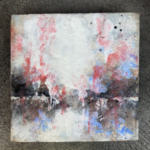 Landscape Encaustic No. 07, Small by Theresa Stirling
