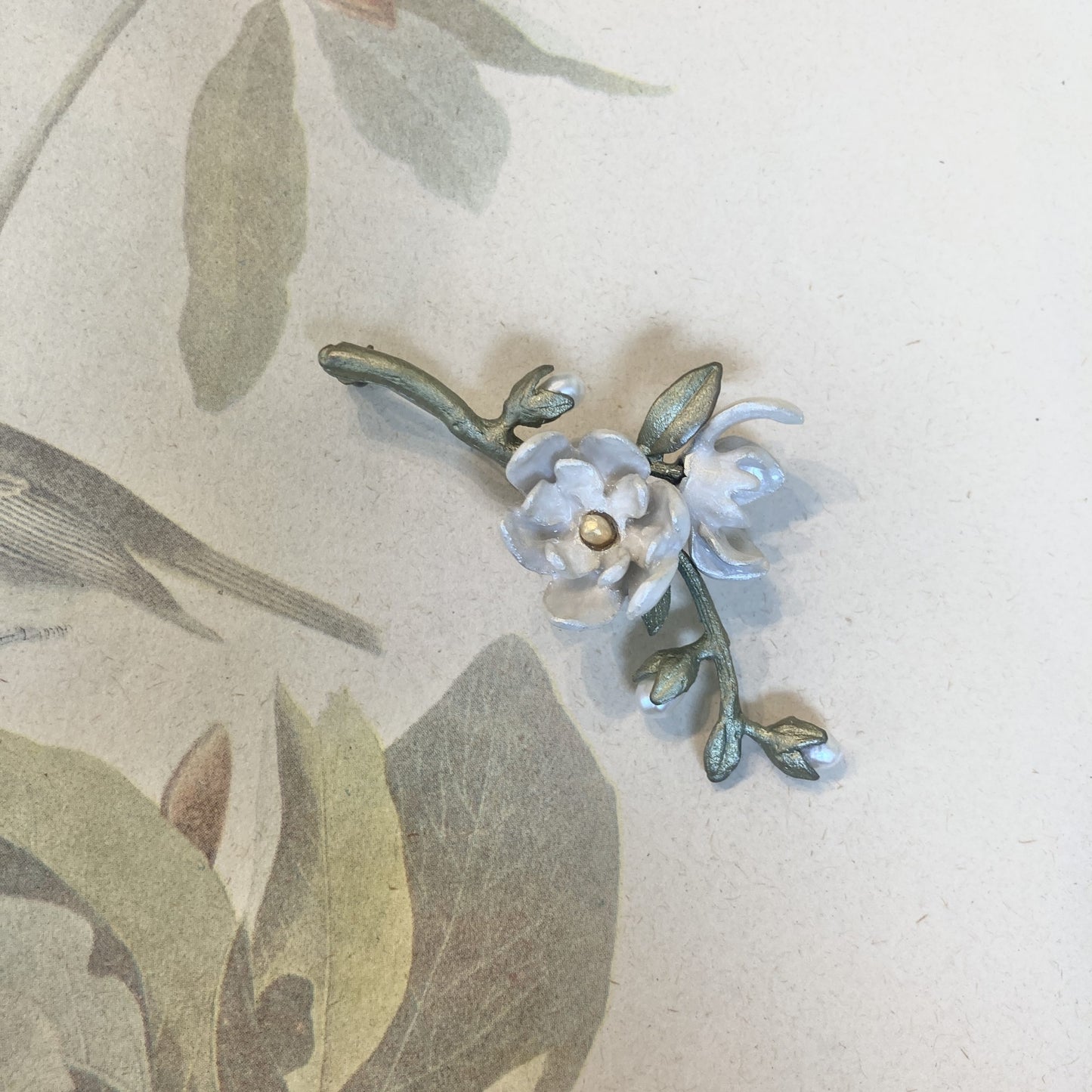 Magnolia Flower Brooch