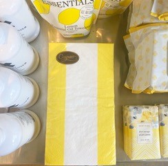 Yellow Banded Napkins