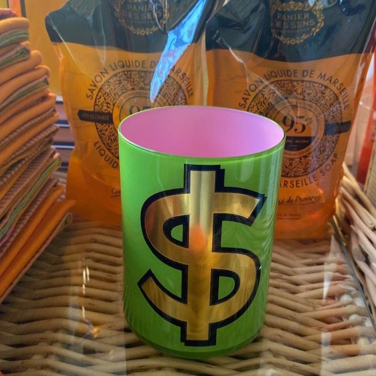 "$" Kelly Green Bridie Hall Brush Pot