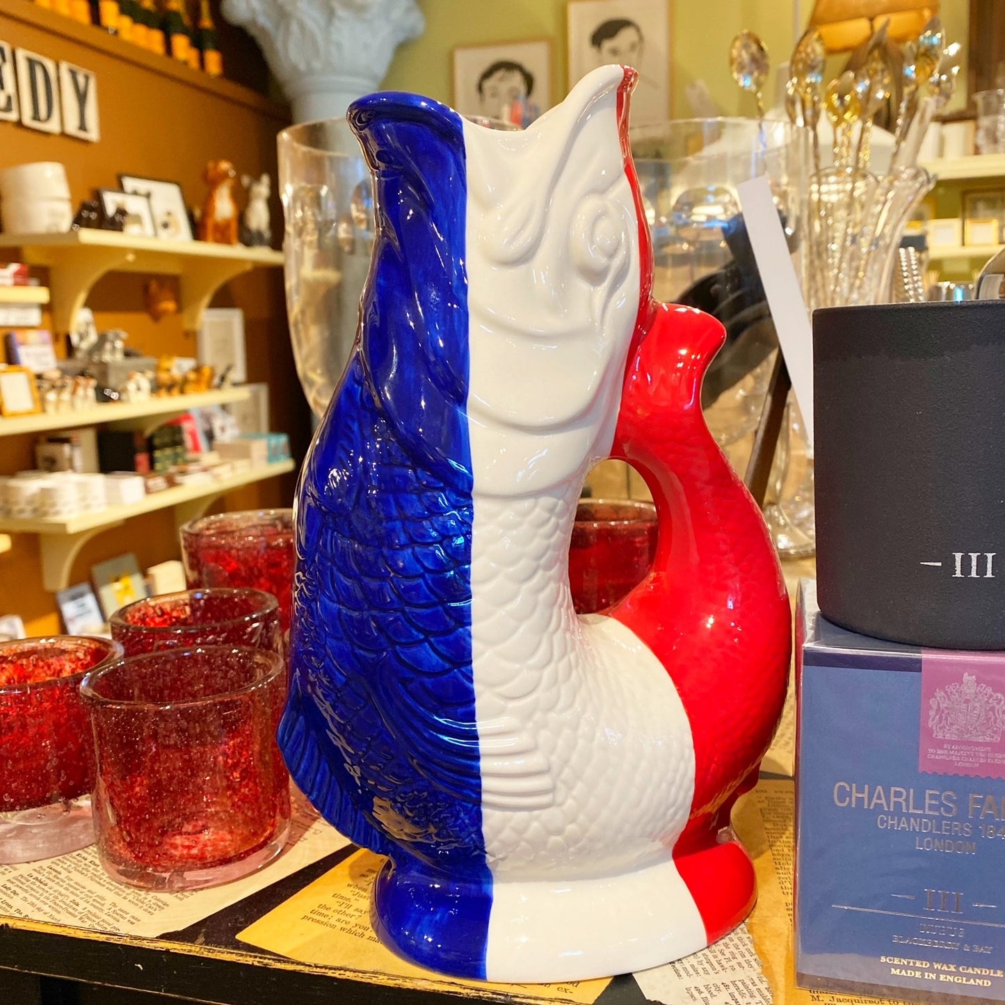 French Flag Gluggle Jug