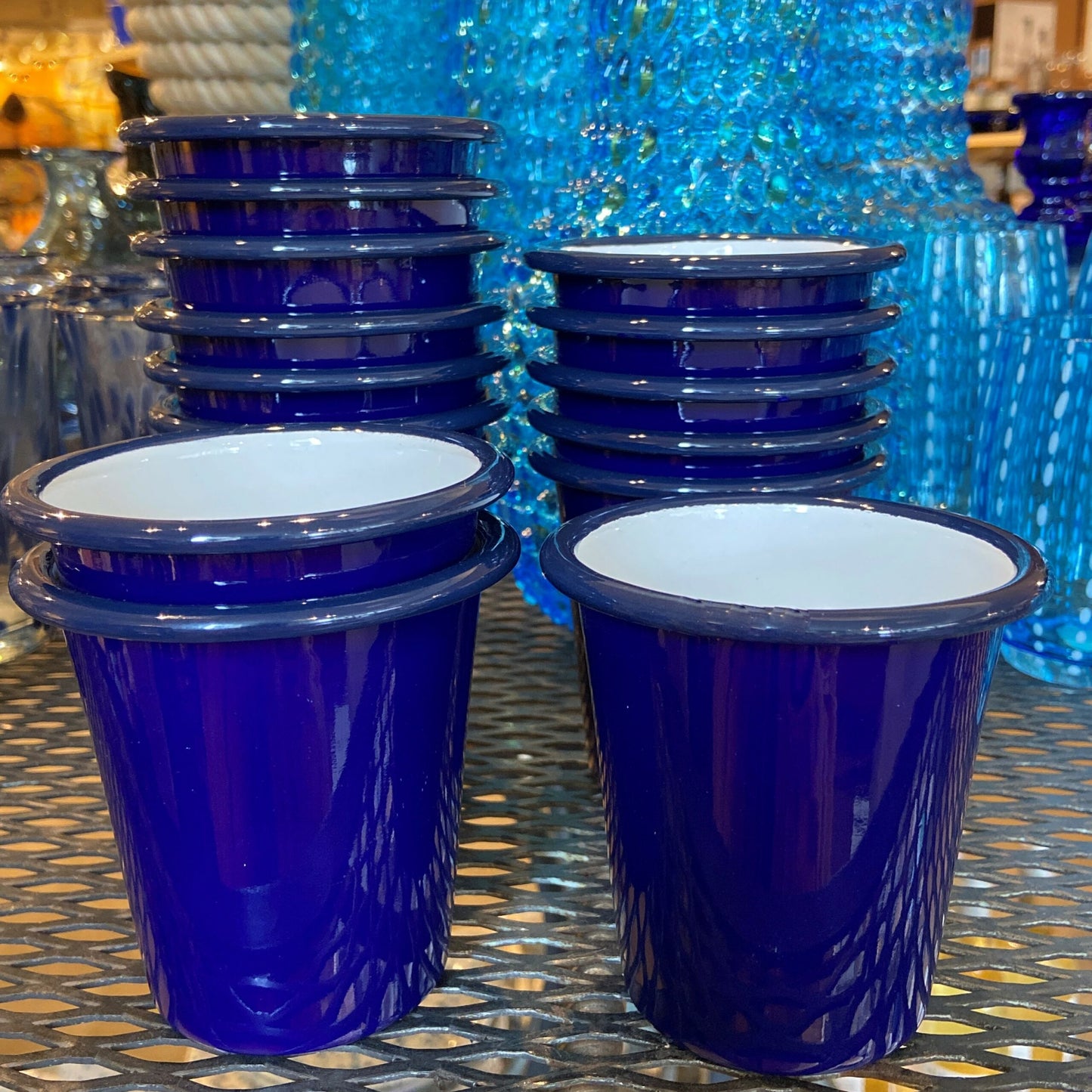 Blue Enamel Tumbler