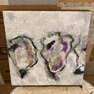 11" Oyster Encaustic #3 by Theresa Stirling