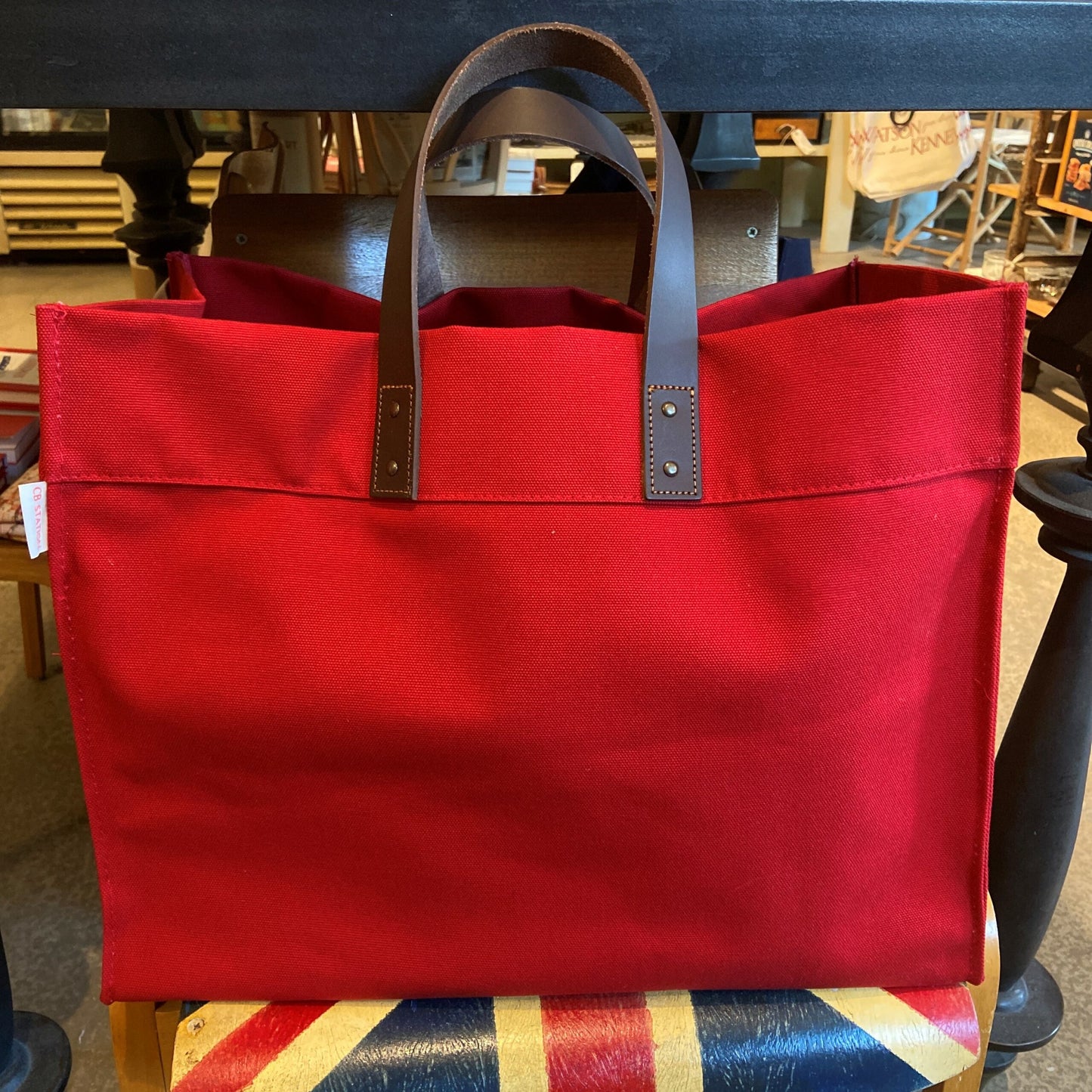 Red Canvas Tote