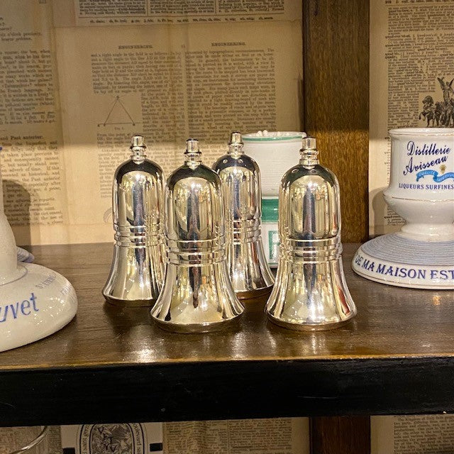 Vintage Hotel Silver Salt and Pepper Set