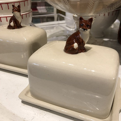 Fox Butter Dish
