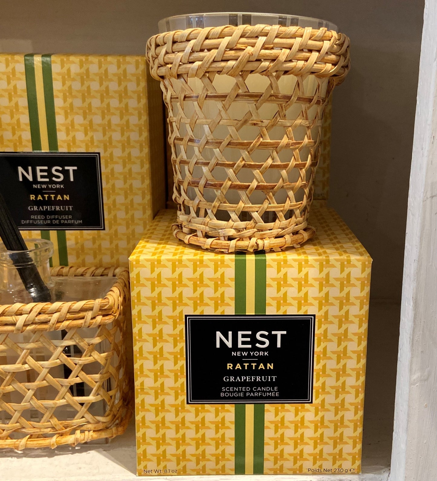 Rattan Grapefruit Candle
