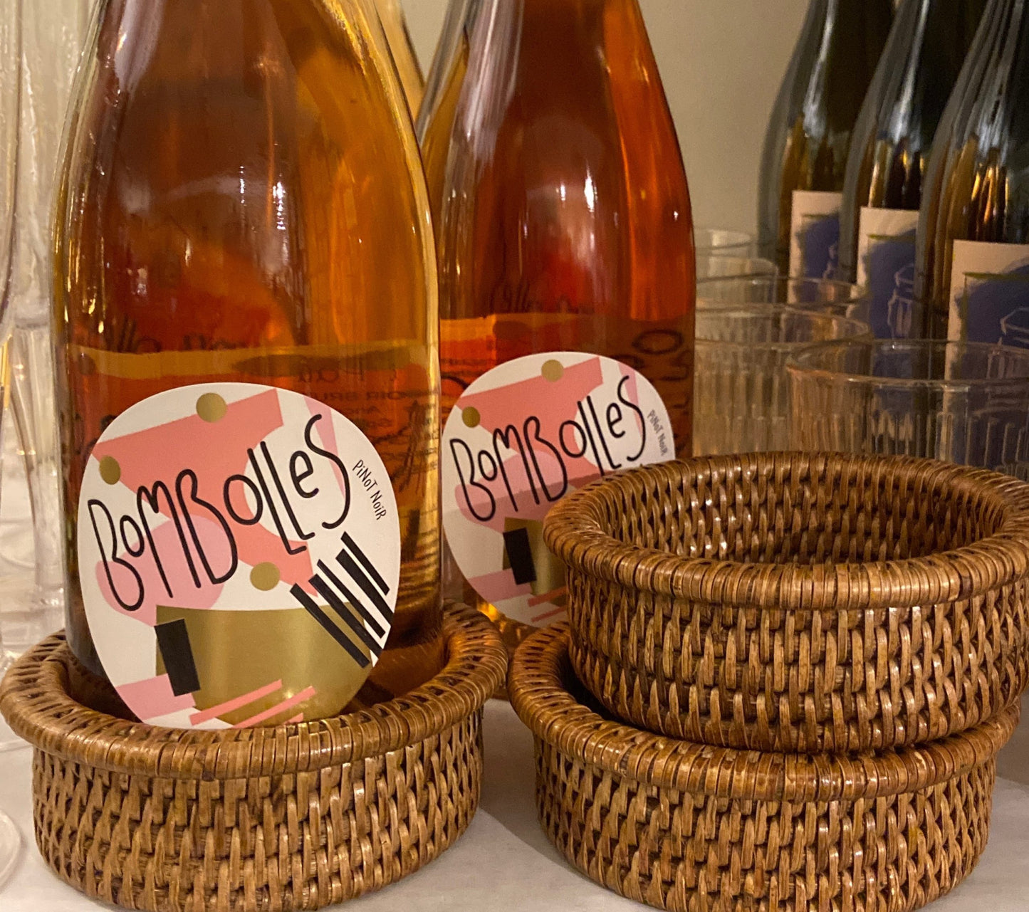Wicker Bottle Coaster