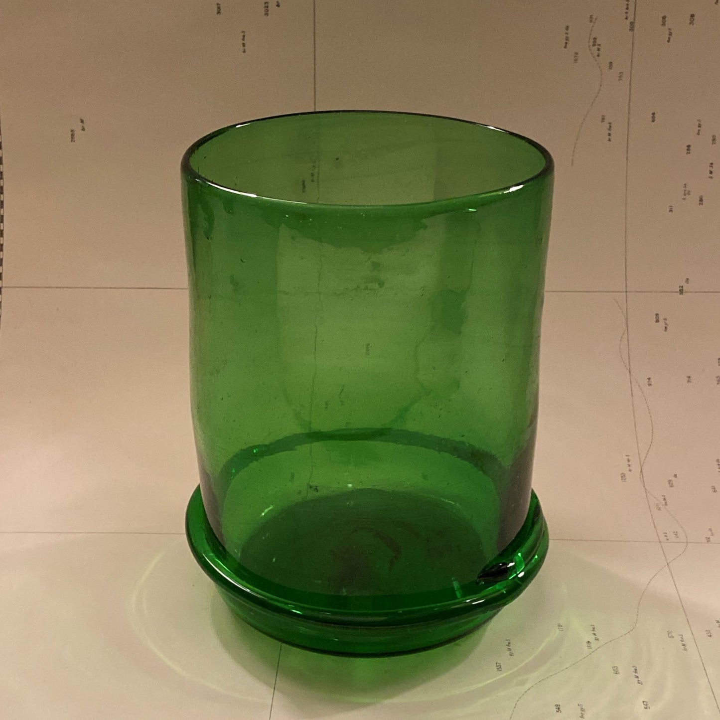 French Vas Boudin Green Vase