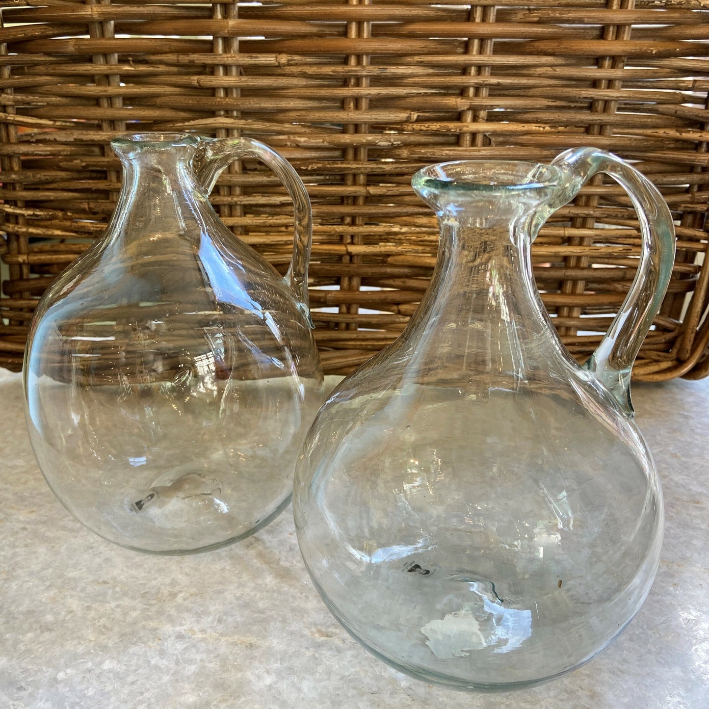 French Roi Glass Pitcher