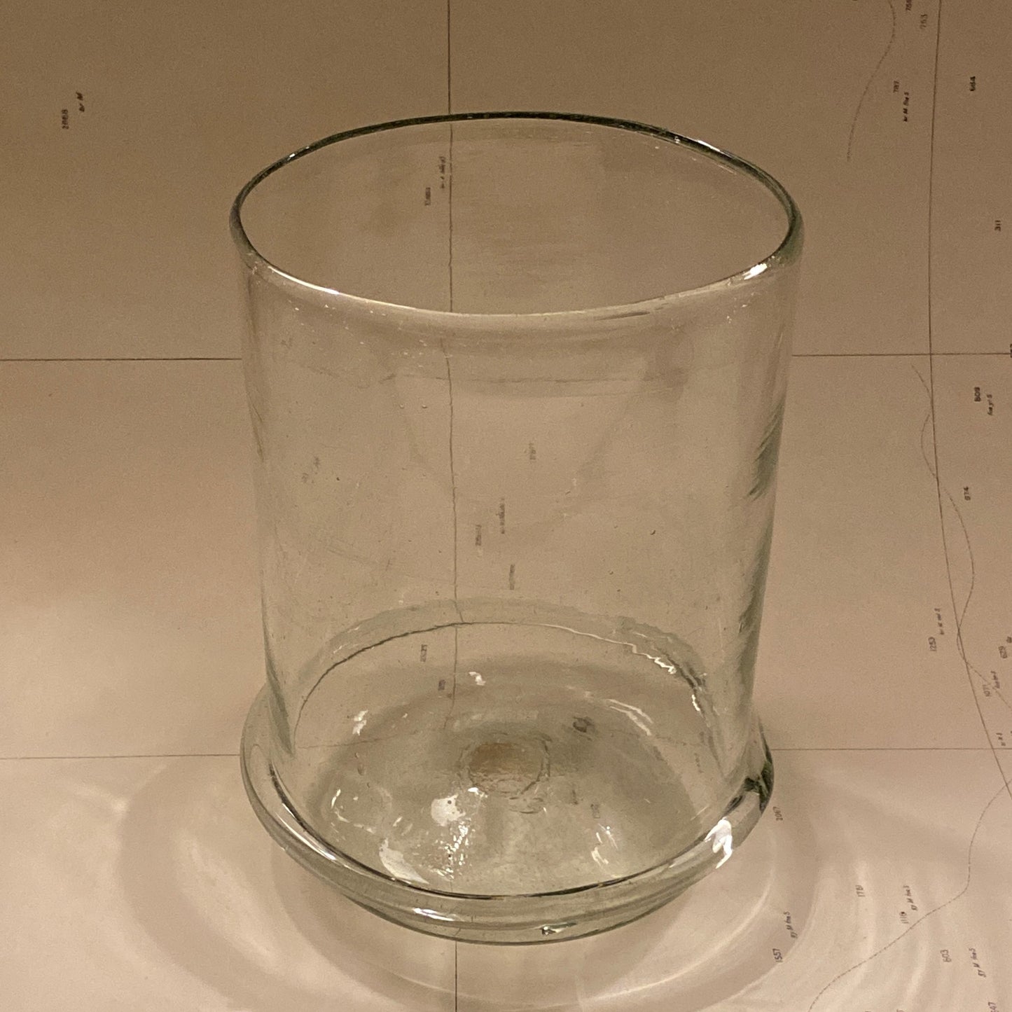 French Vas Boudin Clear Vase