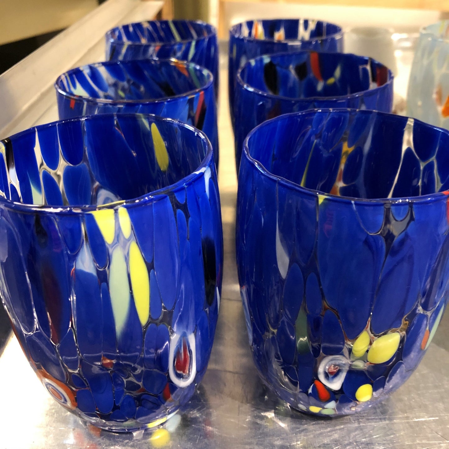 Royal Blue Murano Tumbler