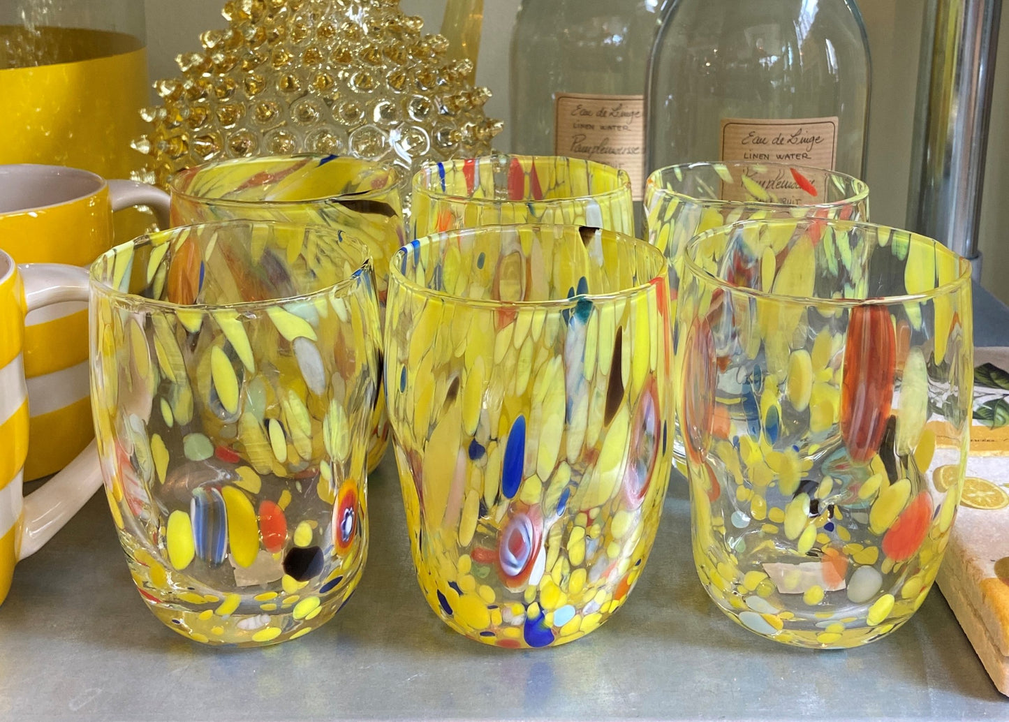 Yellow Murano Tumbler