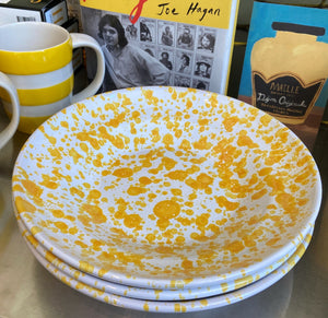 Yellow Splatterware Bowl