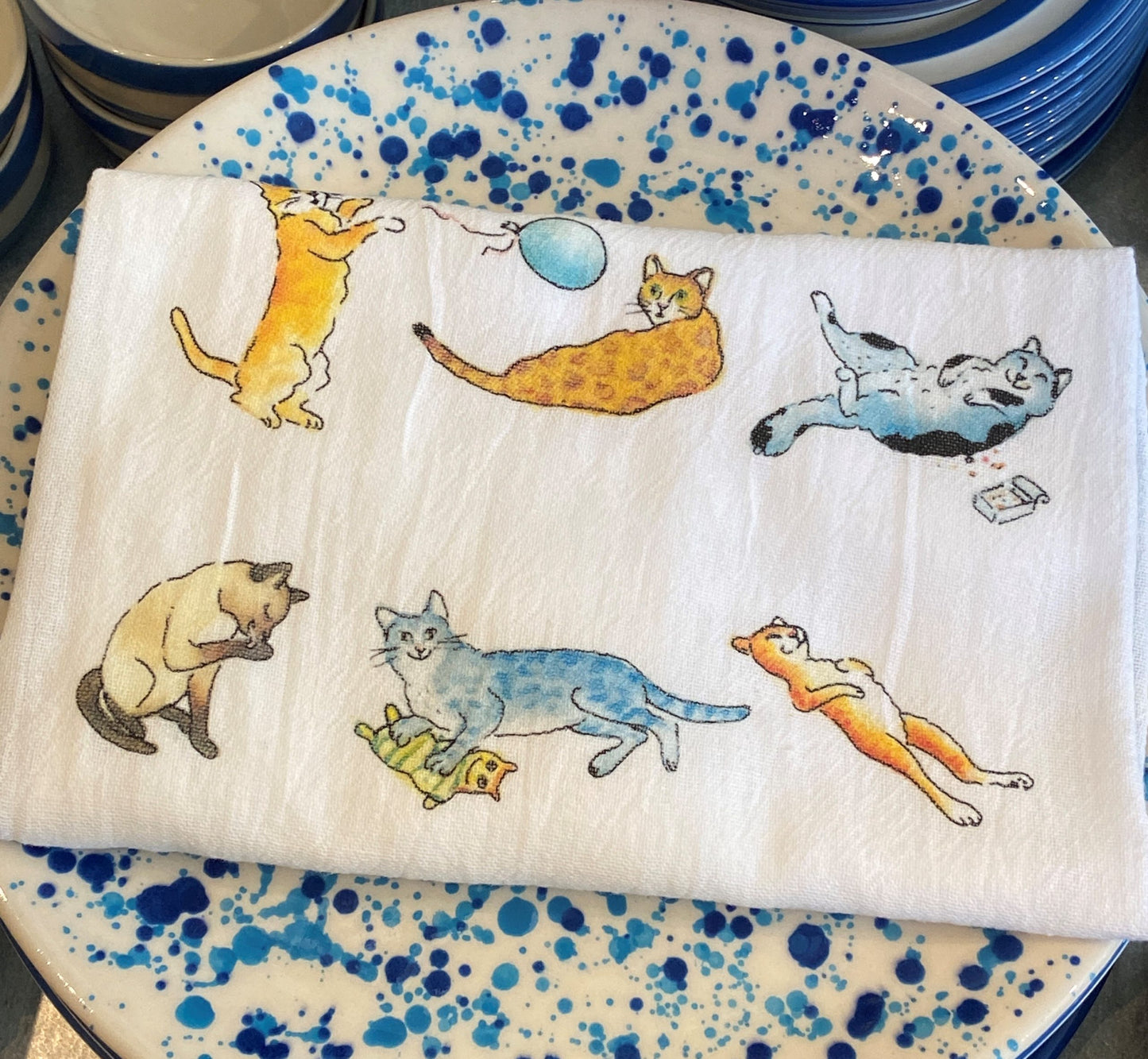 Cat Flour Sack Towel