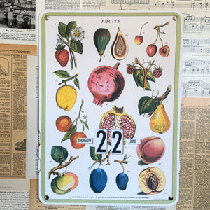 Fruit Perpetual Calendar
