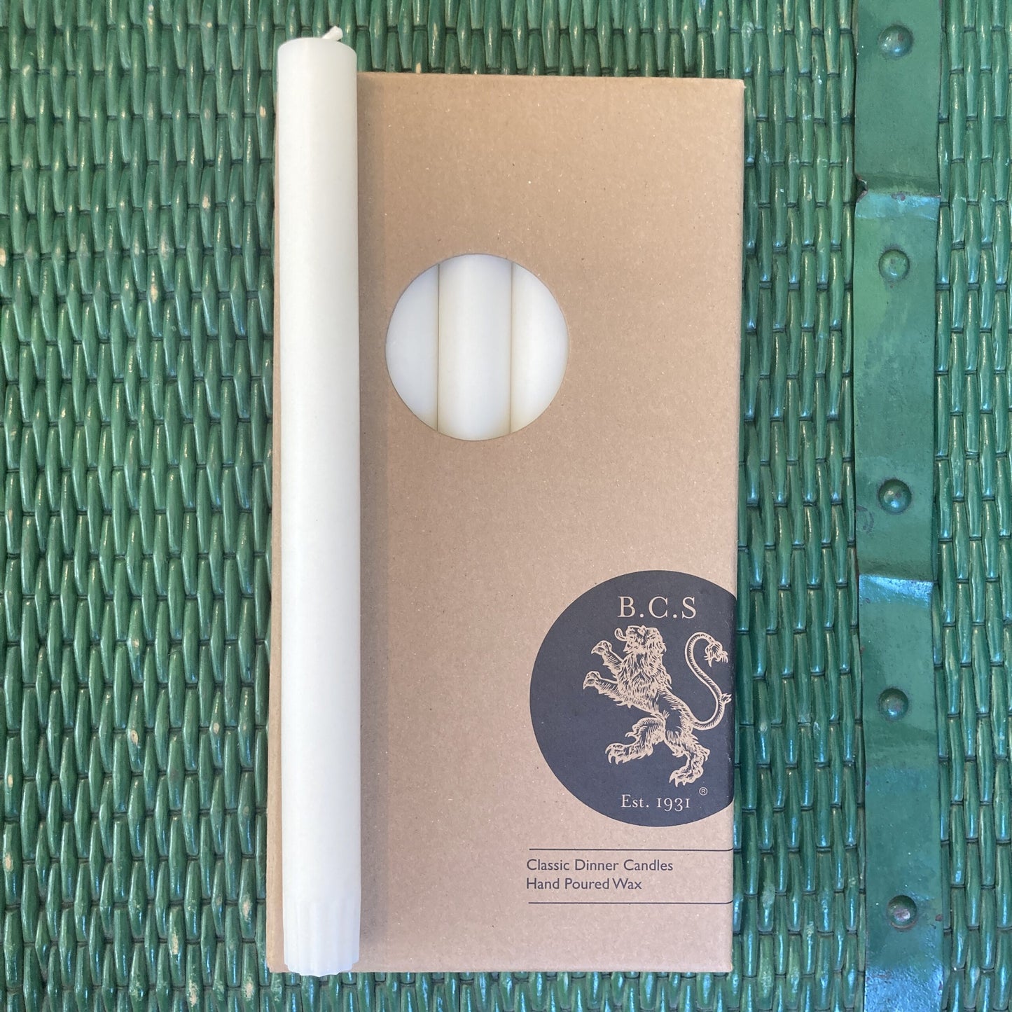 Pearl White Boxed Dinner Taper Set