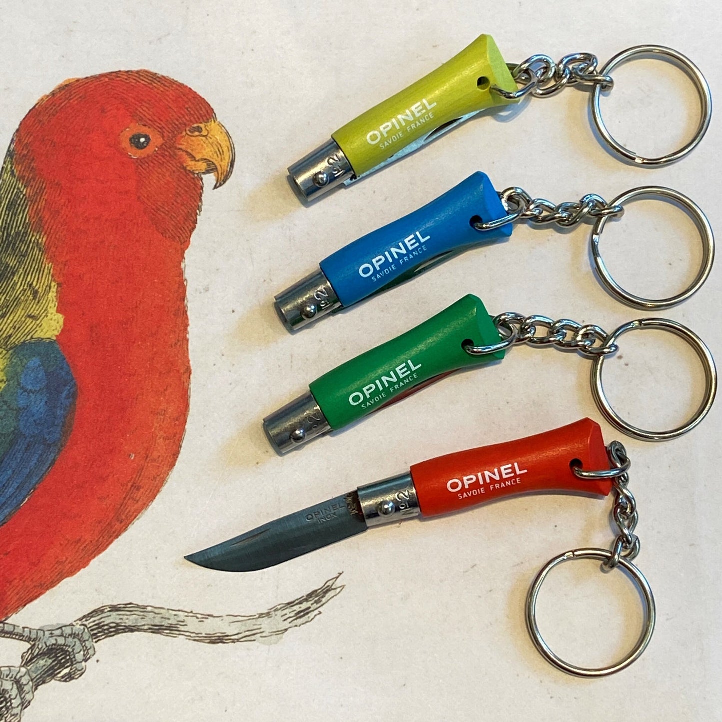Orange Opinel Key Ring Knife