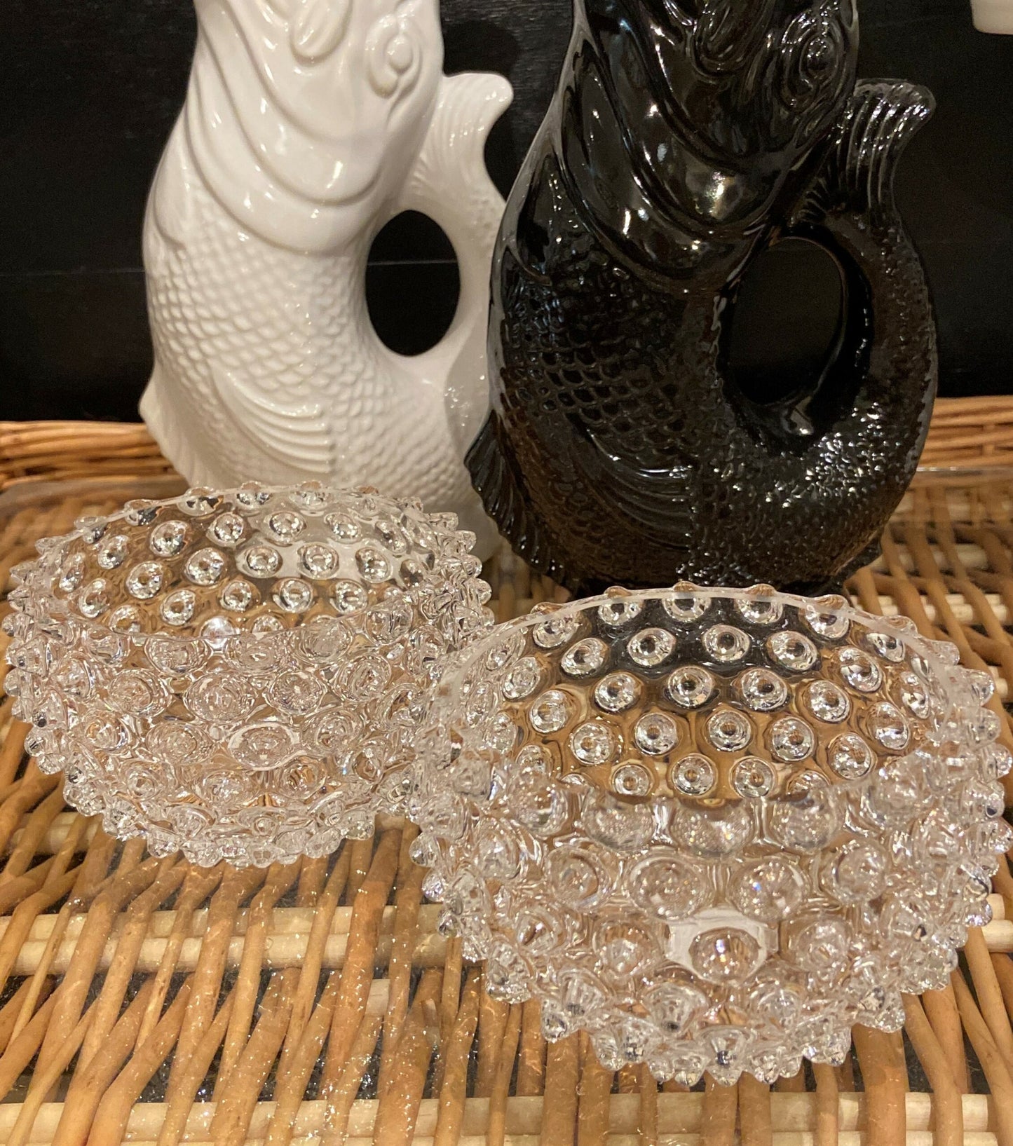 Clear Hobnail Small Bowl