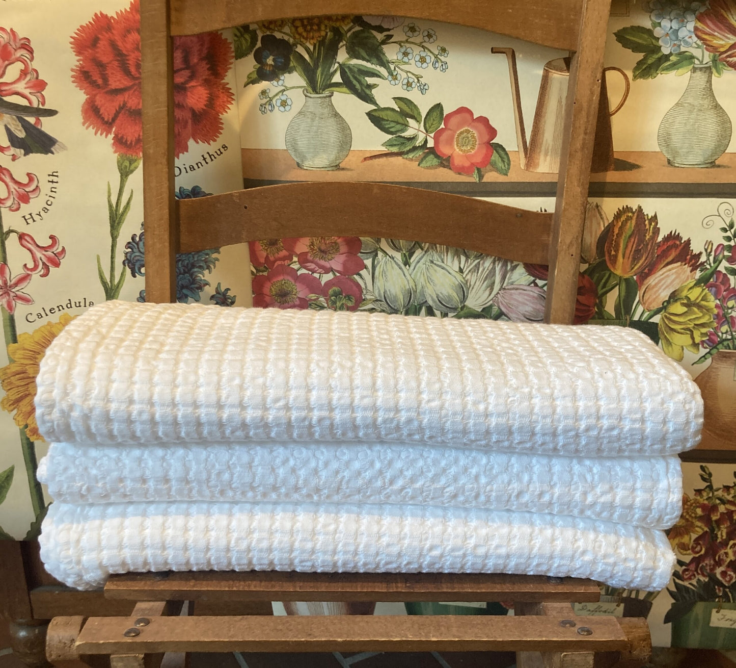 White Waffle Bath Towel