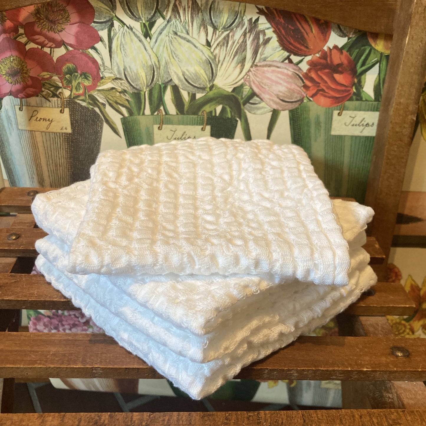 White Waffle Wash Towel