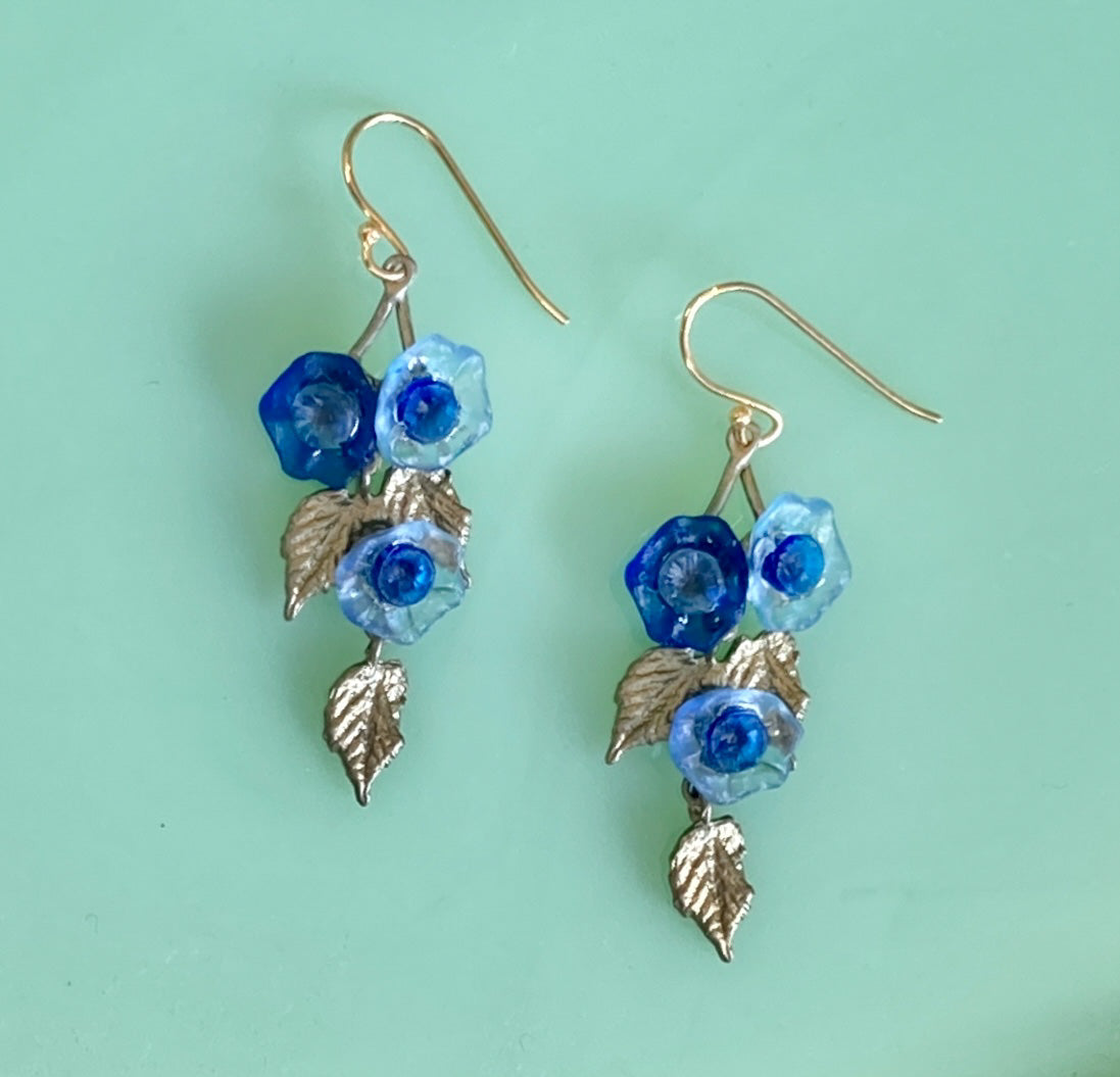 Morning Glory Dangle Earrings