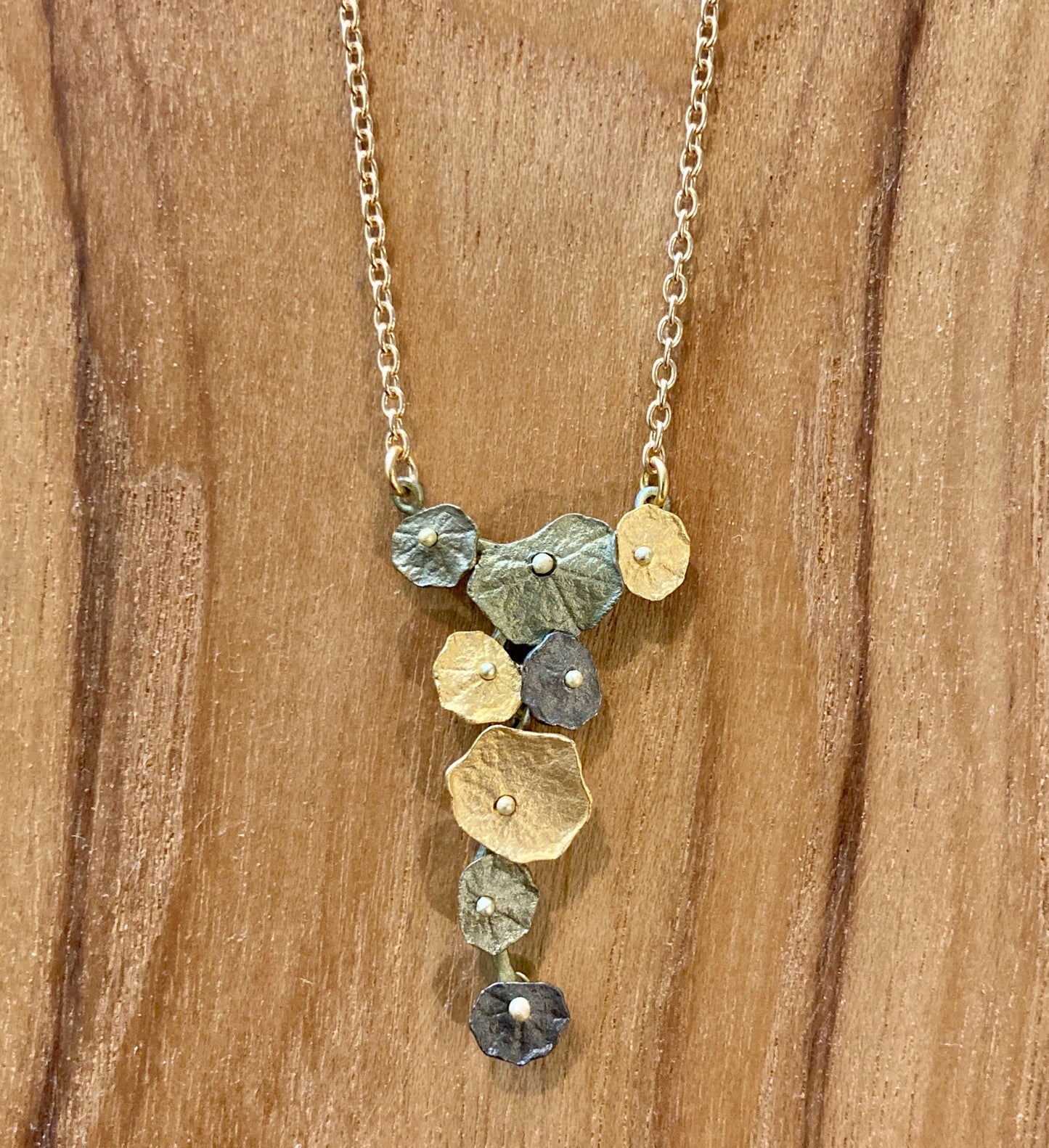 Nasturtium Dainty Pendant Necklace