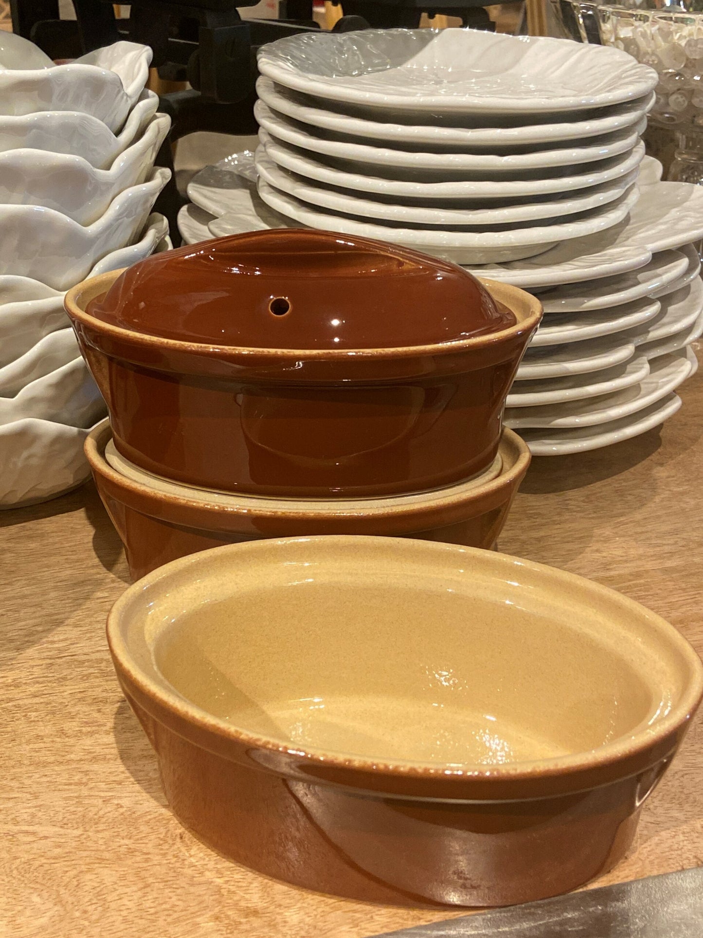 Poterie Renault Oval Lidded Baker Dish