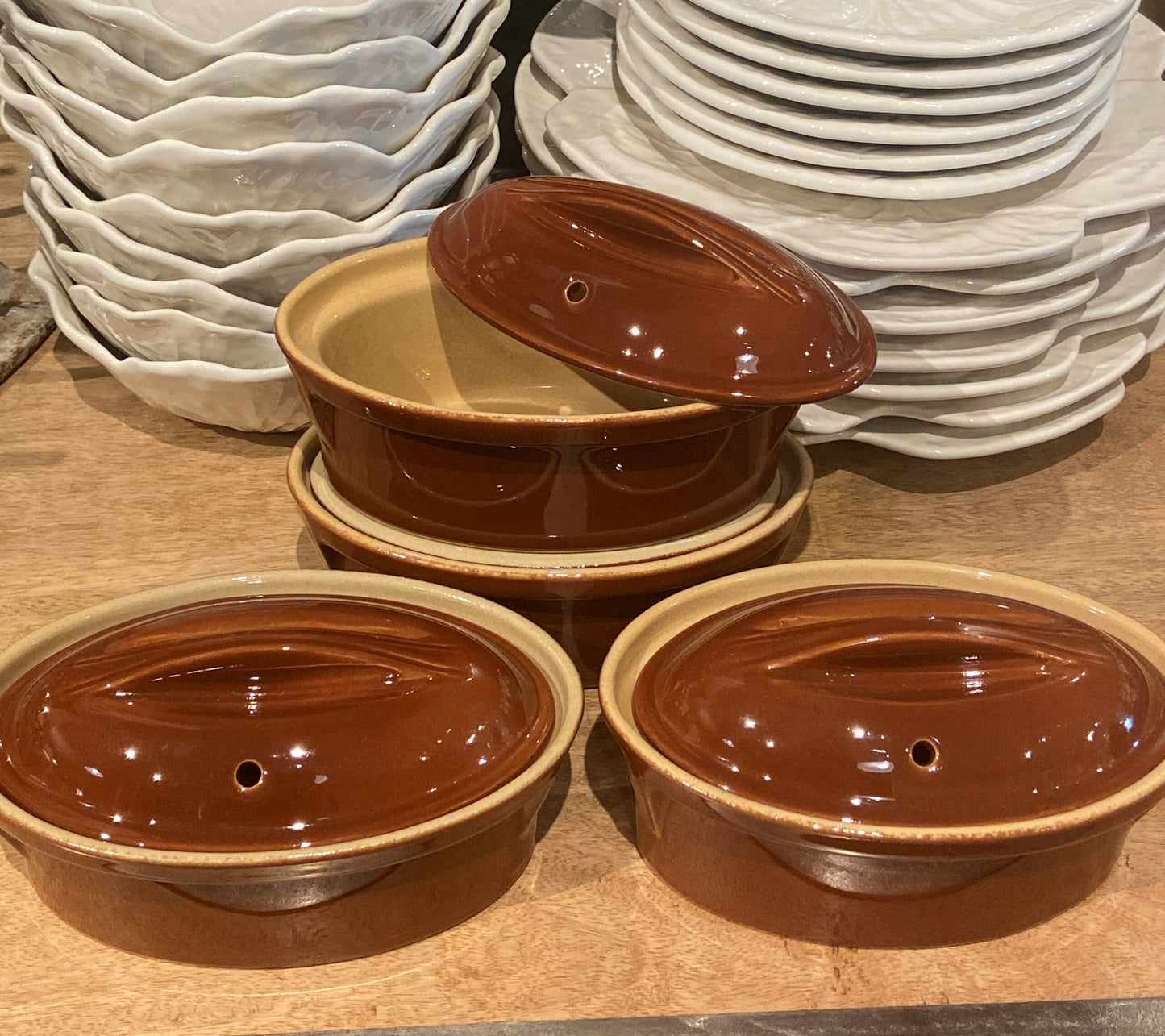 Poterie Renault Oval Lidded Baker Dish