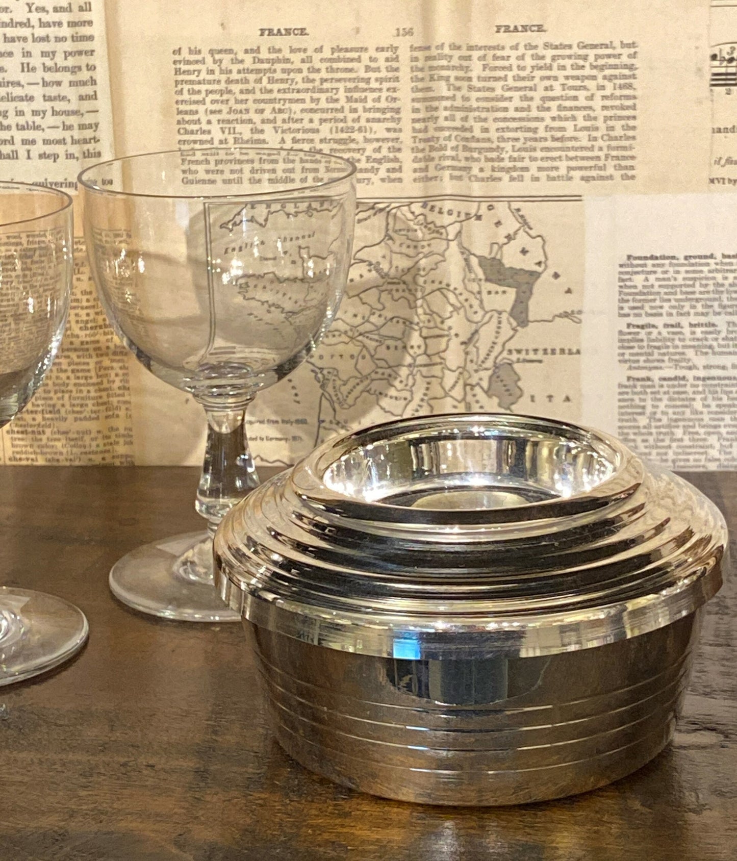 Vintage Hotel Silver Caviar Dish