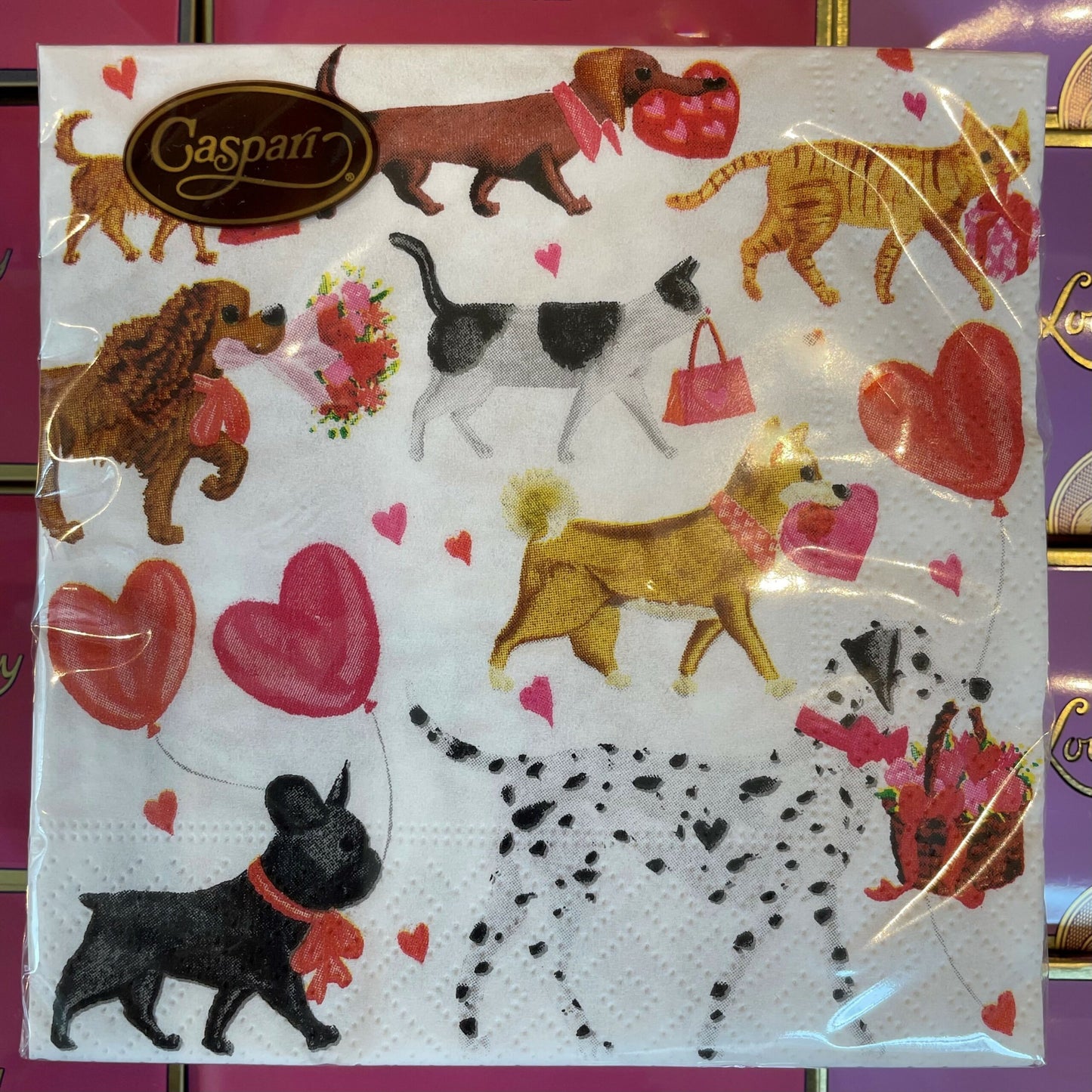 Valentine Parade Cocktail Napkins