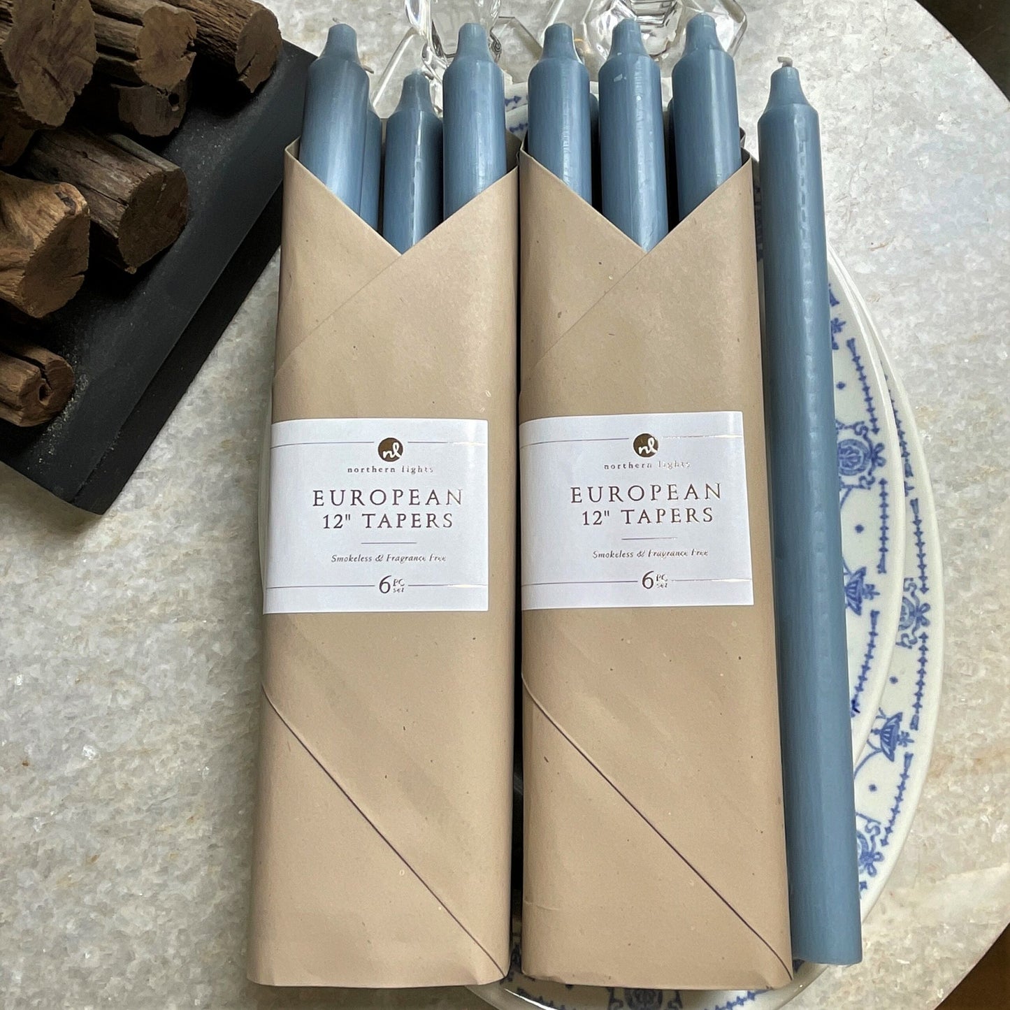 Light Blue European Tapers Set