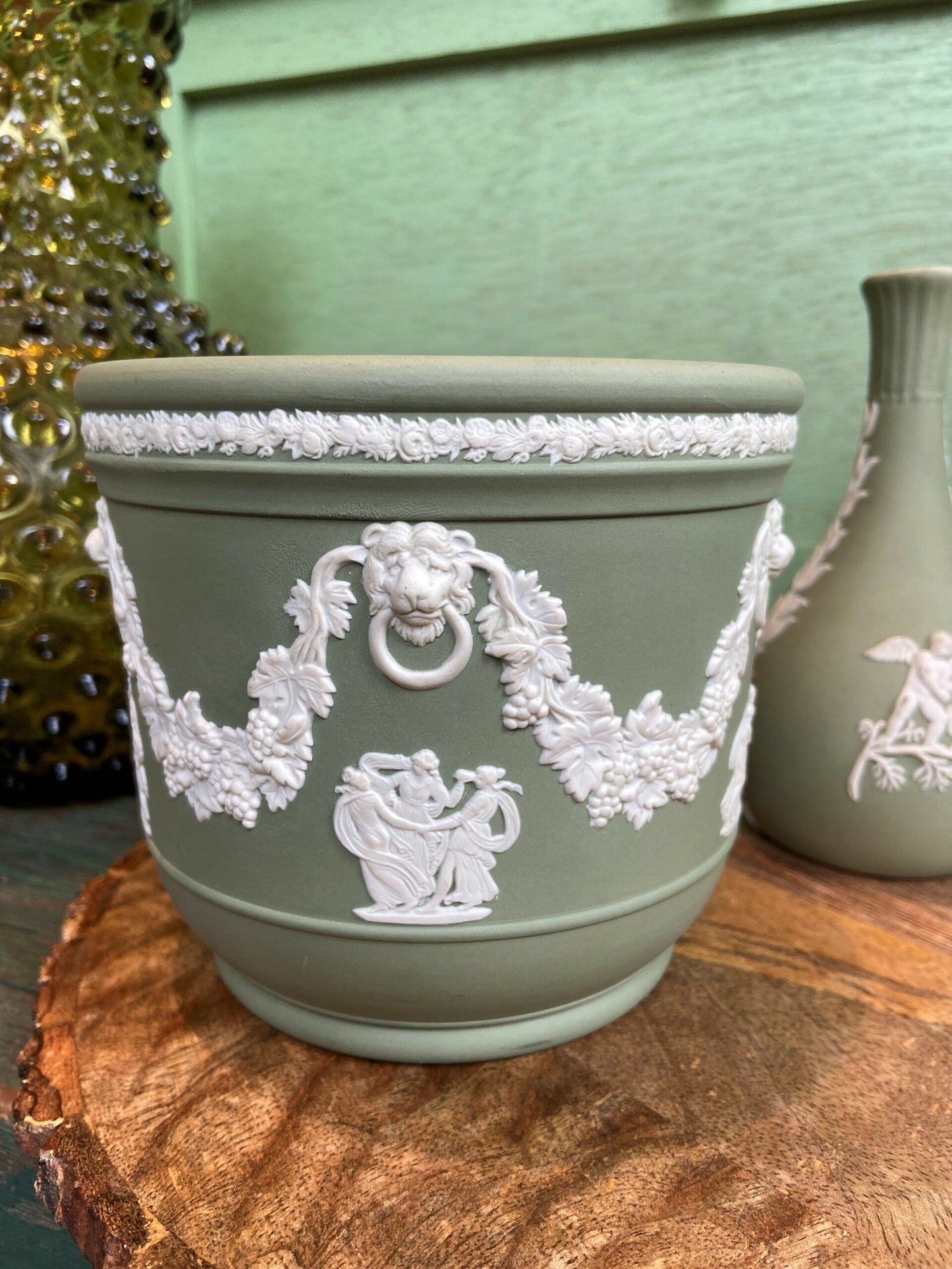 Vintage Wedgwood Sage Pot