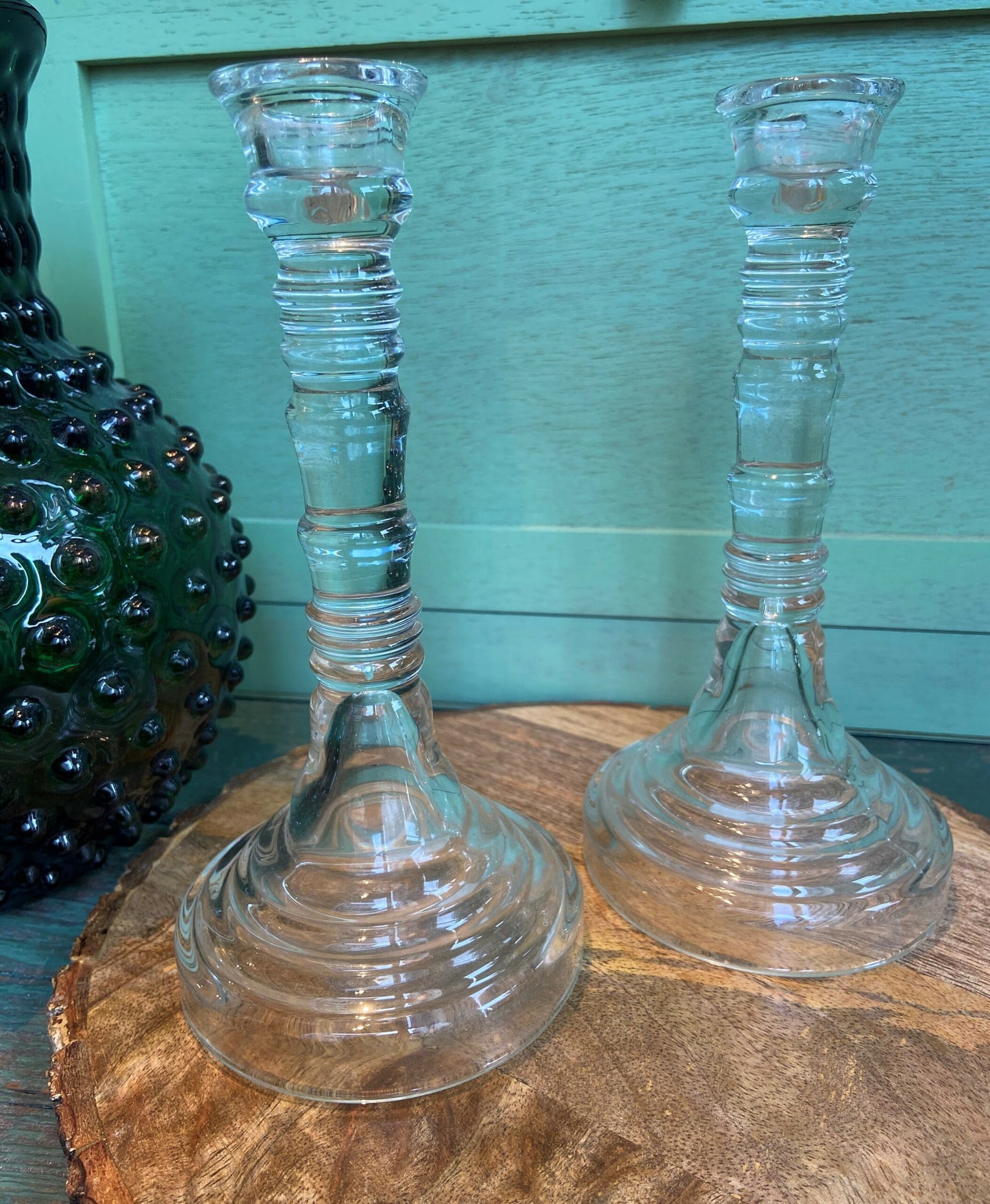 Vintage Glass Candlestick