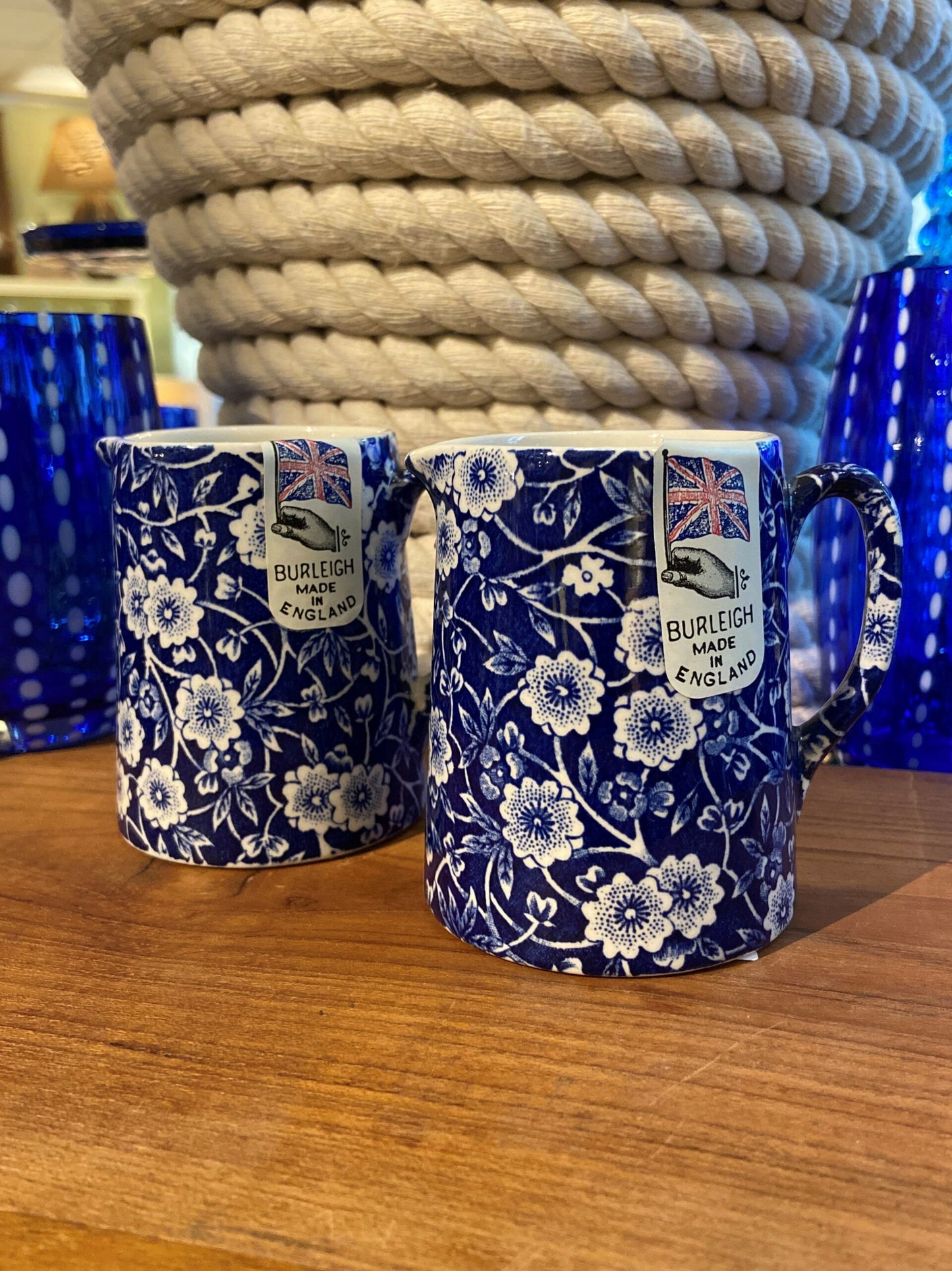 Blue Calico Mini Jug