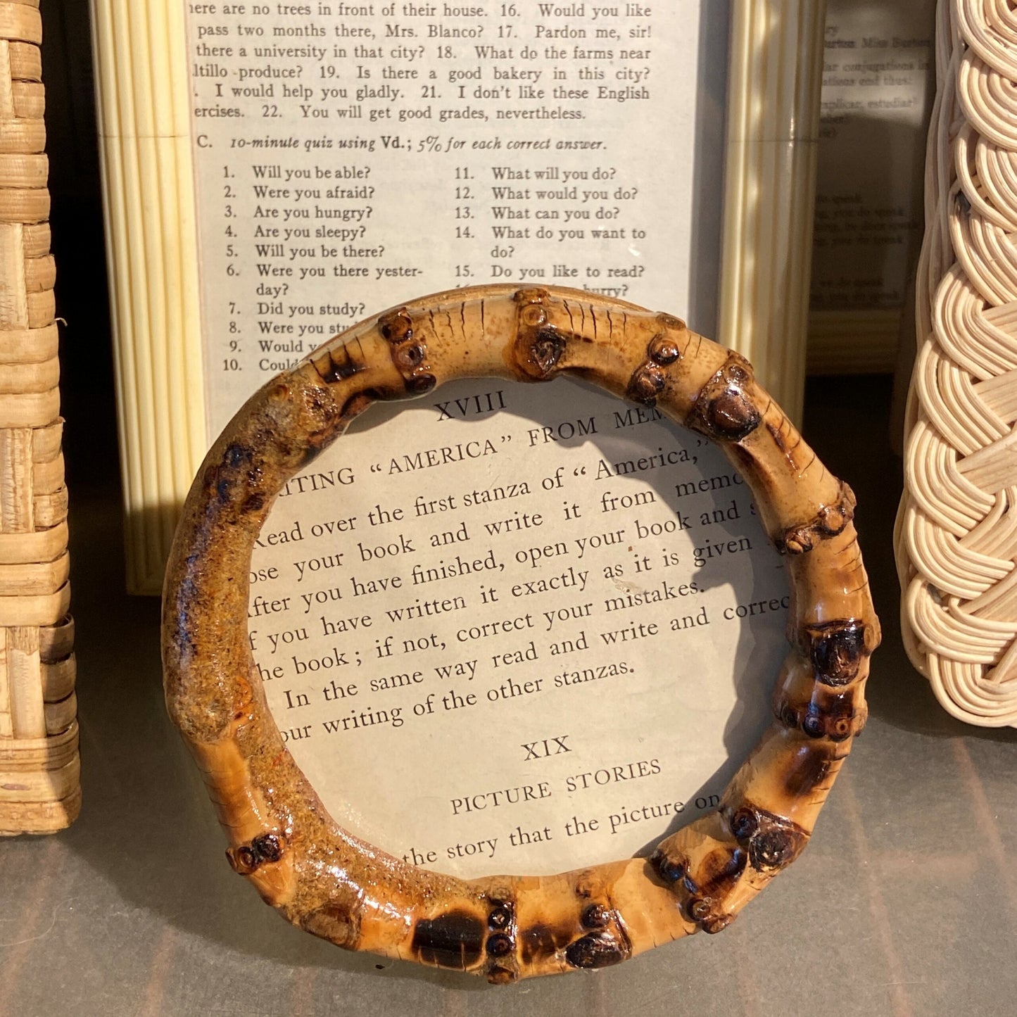 Small Round Bamboo Knot Frame