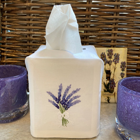 Lavender Tissue Box Cover