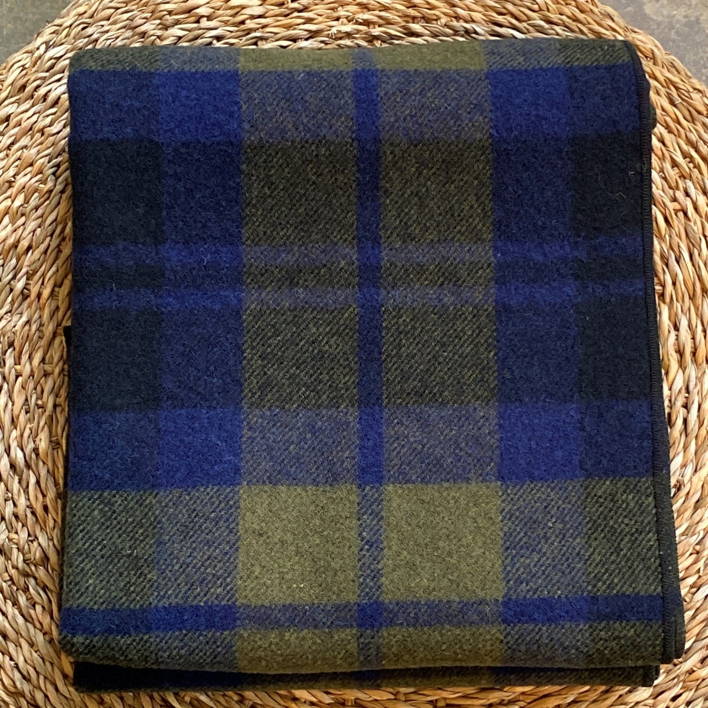 North Shore Blue & Green Plaid Throw