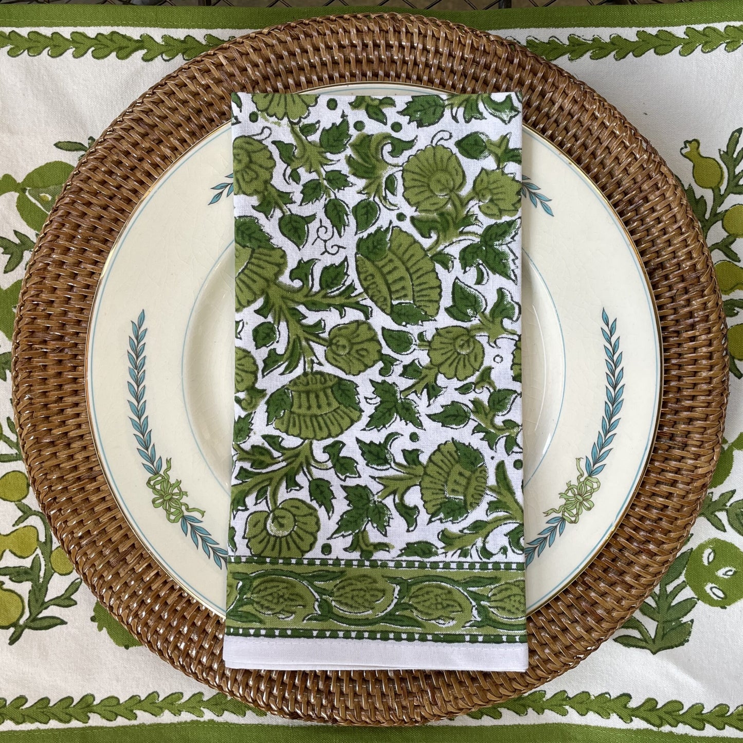 Blossom Jade Napkin Set