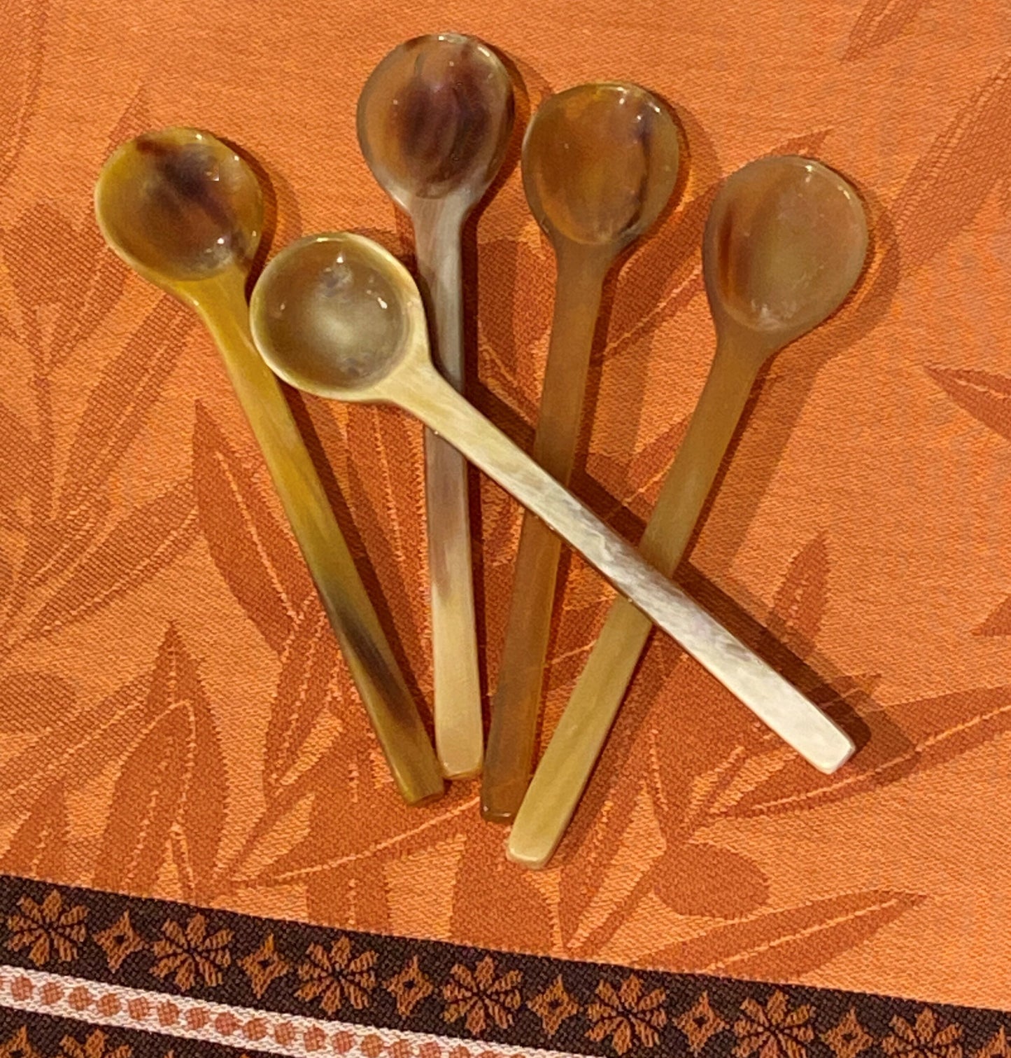 Horn Long Handle Condiment Spoon