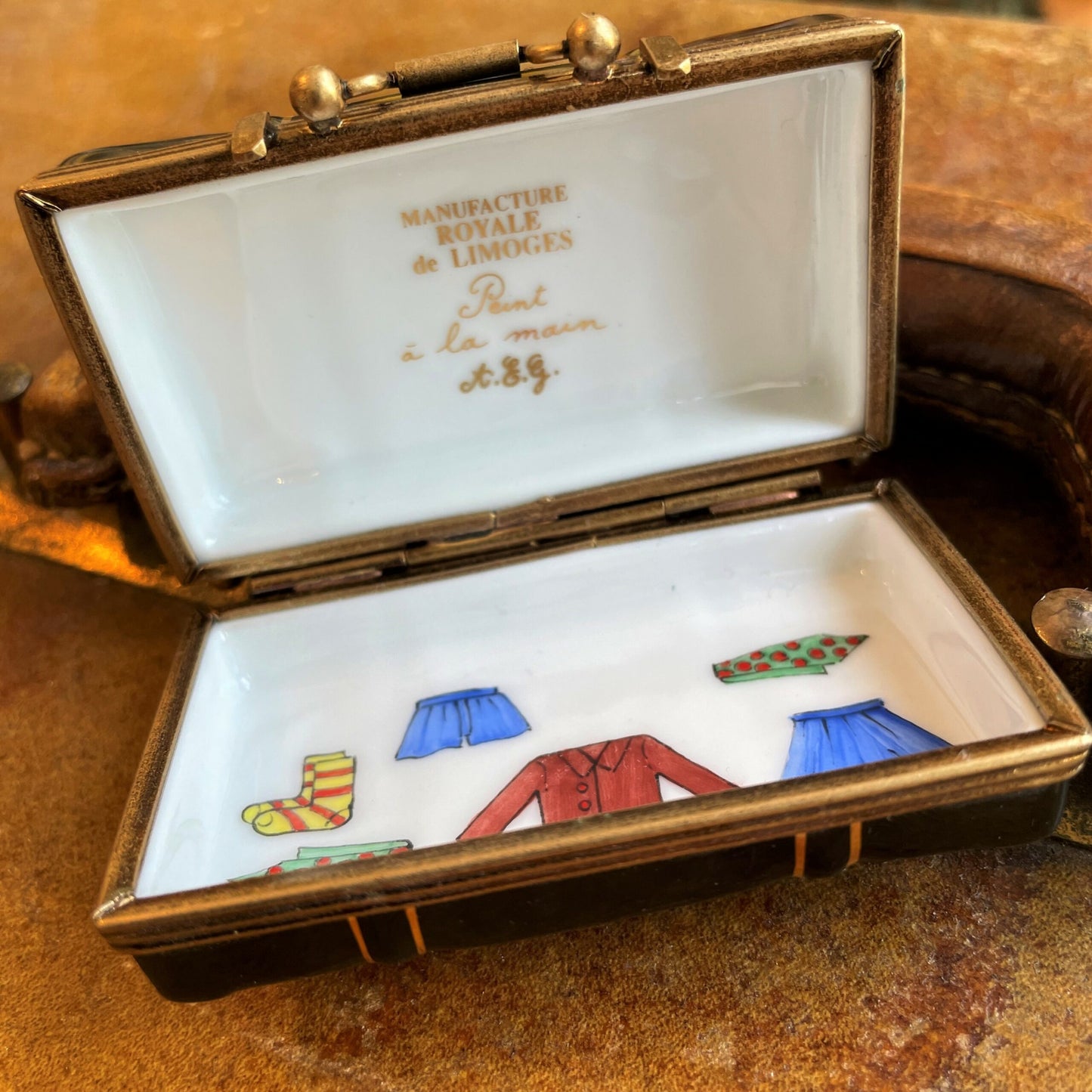 Vintage Limoges Box Suitcase