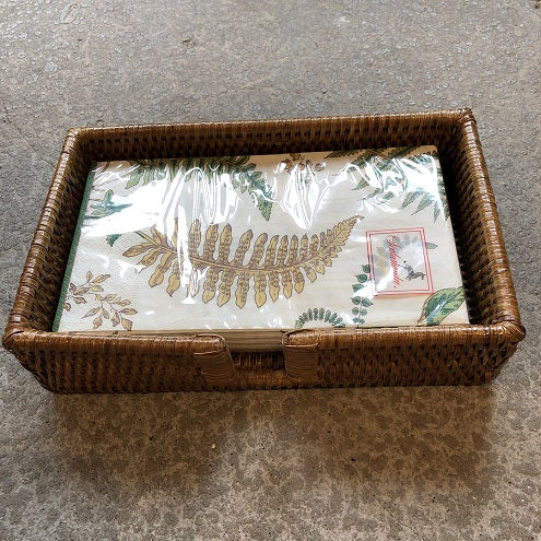 Rattan Guest Towel Holder